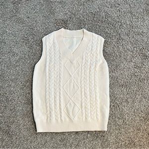 Oversized sweater vest